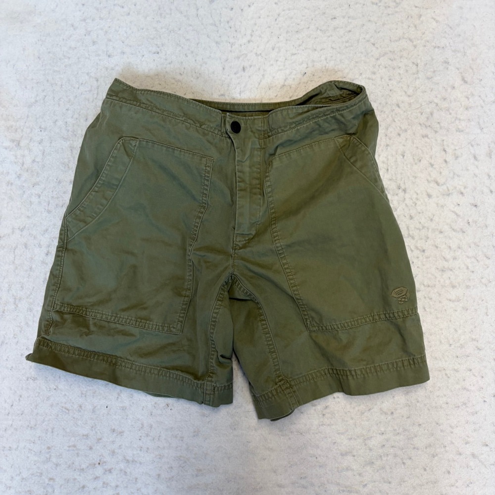 Mountain Hardwear Cargo Shorts Womens 6 Green Cotton Outdoor Hiking OL2215